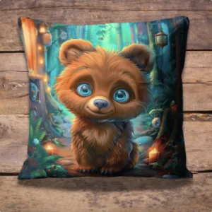 Housse de coussin ours à coudre
