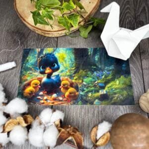 Coupon tissu rectangle - Vilain petit Canard