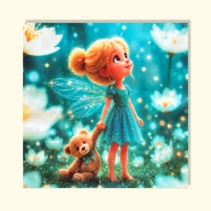 Coupon 24x24cm - Fée & doudou