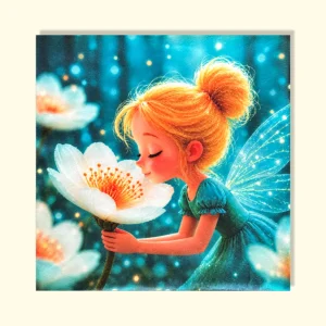 Coupon 24x24cm - Fée des fleurs
