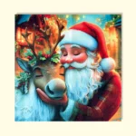 Père Noël et Renne